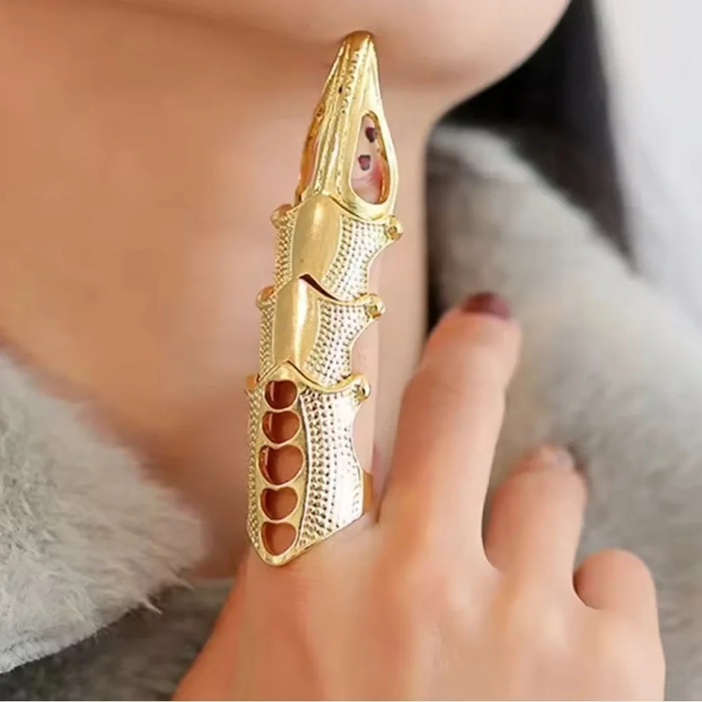 New!! Halloween gothic skull Finger Armor Ring  Adjustable